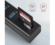 Axagon HMA-CR3A SuperSpeed USB-A hub + czytnik kart - 1485448 - zdjęcie 5